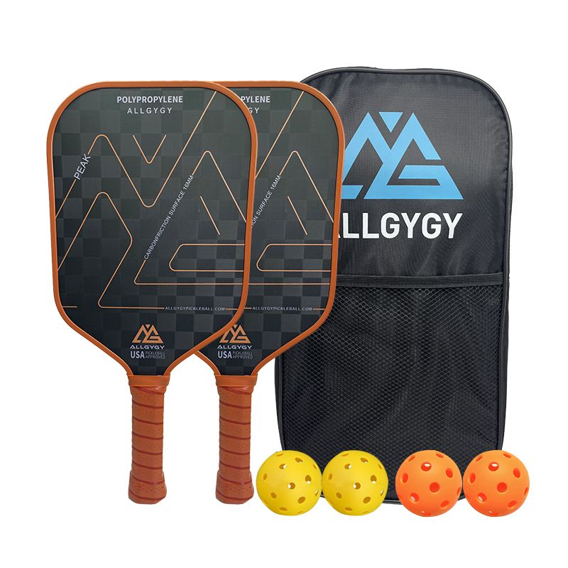 Set de palete Pickleball din Fibră de Carbon 18K